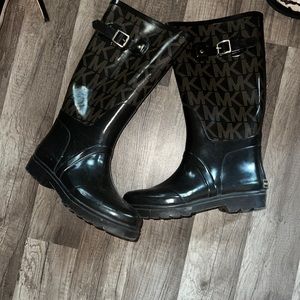 MICHAEL KORS Women Logo Rubber Rain Boot's | 8.5
